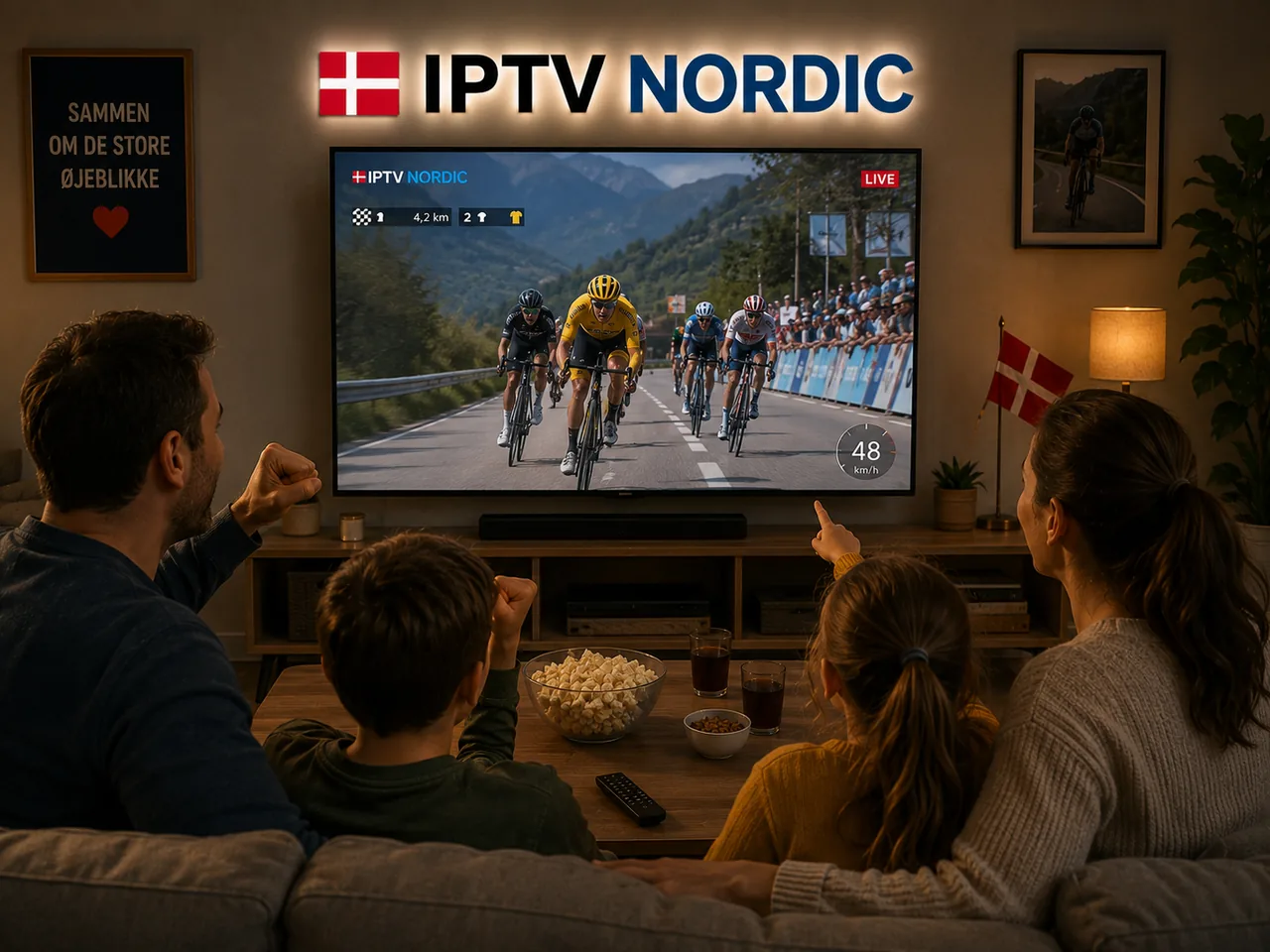 IPTV Nordic cykelløb live streaming med familien