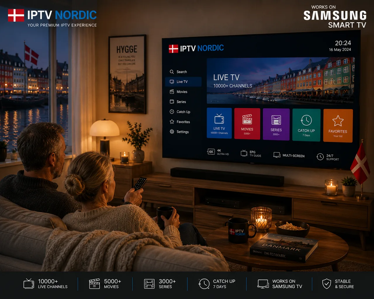 IPTV Smart TV med webOS streaming - 4K Dolby Vision på premium OLED Smart TV C-series