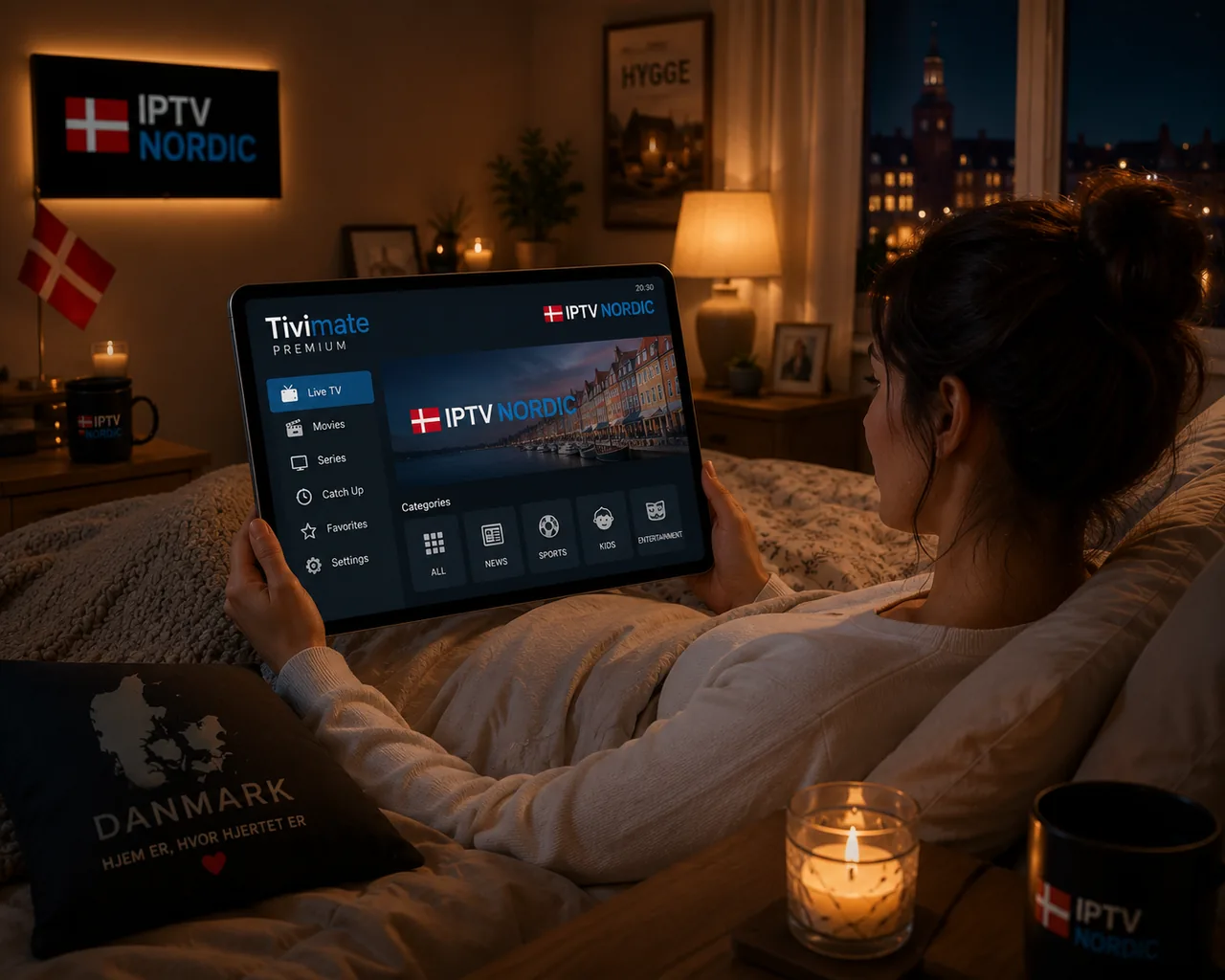 premium IPTV-app til Android TV Android TV streaming-enhed - installation guide multi-view EPG